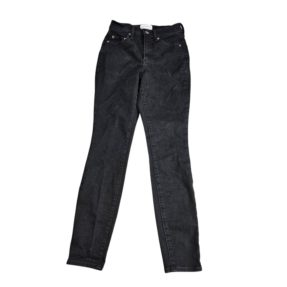Universal Thread High Rise Skinny Jeans Womens 2R Black Charcoal Wash Stretch